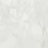 White Arabescato marble texture with dense, irregular off-white veining and polished sheen, displaying natural stone variations.
